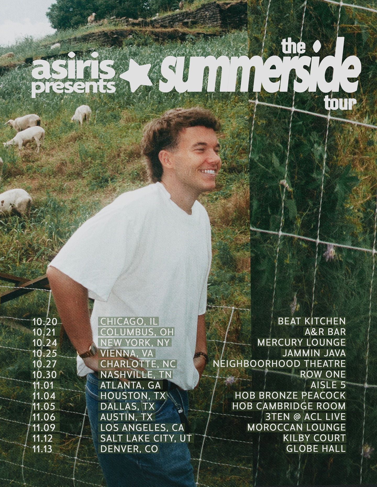 asiris The Summerside Tour Poster 2025